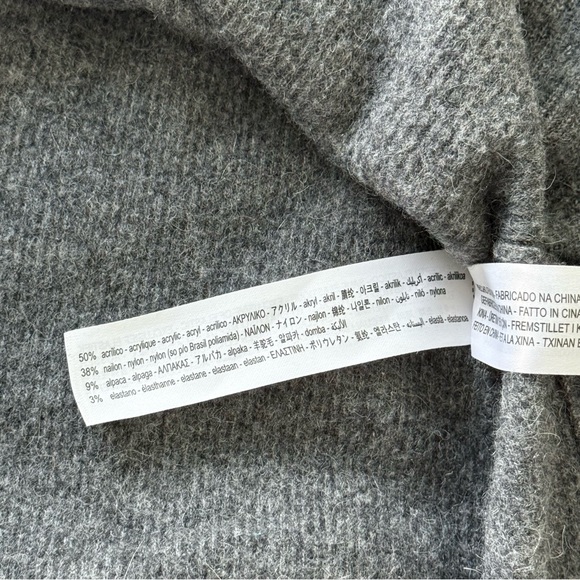 ZARA Gray Knit Wrap Robe - Picture 12 of 15